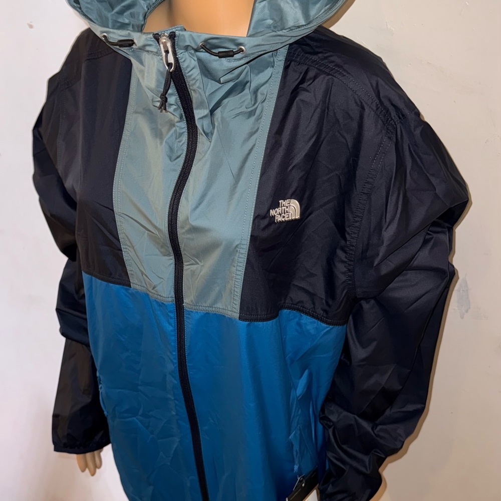 The North Face Women's Black and Teal Ski Jacket